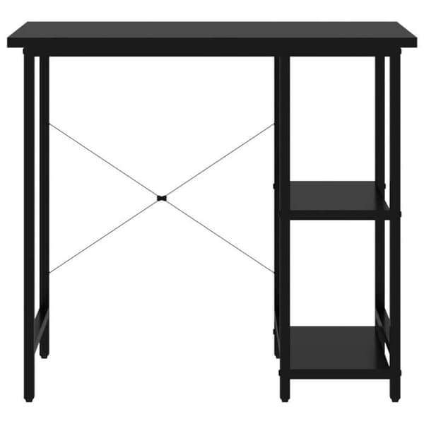 Maison Exclusive - Sort computerbord 80x40x72 cm MDF og metal Svart