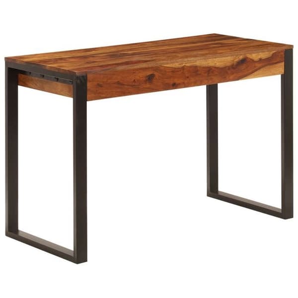 Maison Exclusive - Kontor 110x55x78 cm Solid Seshamträ Stål