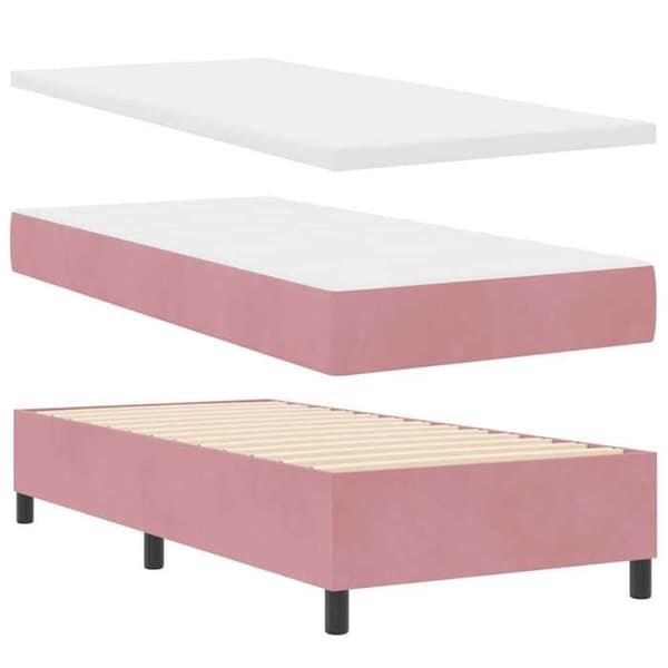 Maison Exclusive - Jousipatja ruusupäällysteellä 80 x 200 cm Sametti