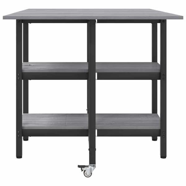 Spisebord - EKSKLUSIV HUS - Sonoma grå - 122 x 80 x 76,5 cm - Ingeniørtræ - Foldemekanisme Sonoma grå