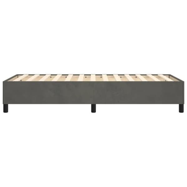 Maison Exclusive - Tummanharmaa jousipatjasänky 90x200 cm sametti mörkgrå