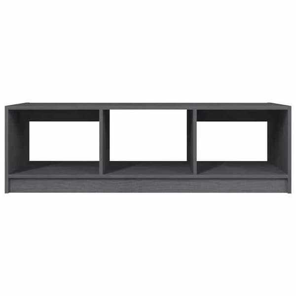 Maison Exclusive - Harmaa sohvapöytä 110x50x34 cm massiivipuusta Grå