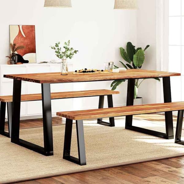 Maison Exclusive - Spisebord 180x90x75 cm solid akacietræ med skarp kant