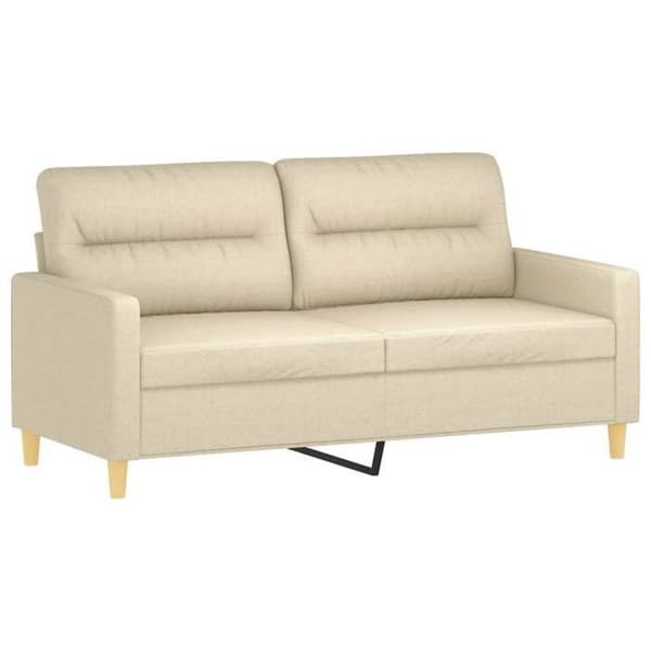 Maison Exclusive - 2 kpl:n sohvasetti, jossa vaaleanbeige kankaiset tyynyt