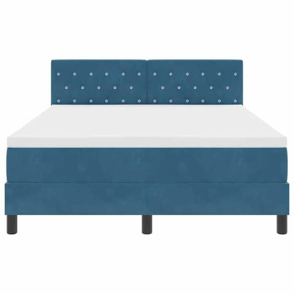 Maison Exclusive - Jousipatja tummansinisellä 140 x 190 cm sametilla Mörkblå