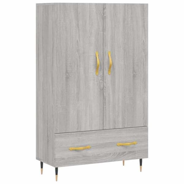 Maison Exclusive - Buffé hög sonoma grå 69,5x31x115 cm ingenjörsträ