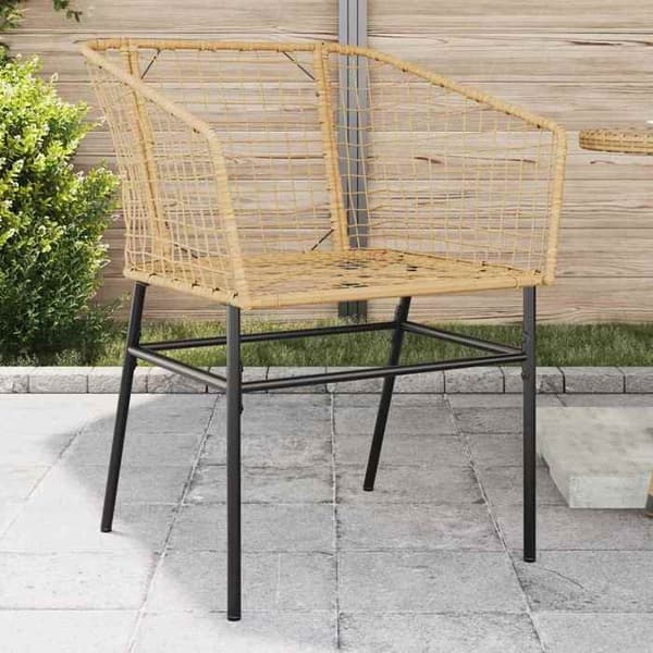 Maison Exclusive - Trädgårdsstolar set om 2 bruna i flätad resin