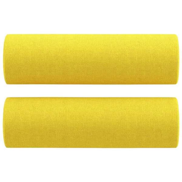 Maison Exclusive - Sæt af 2 sofaer med lysegule puder i stof