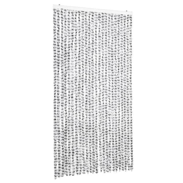 Maison Exclusive - Lys grå og mørk grå fluenet 100x200cm chenille