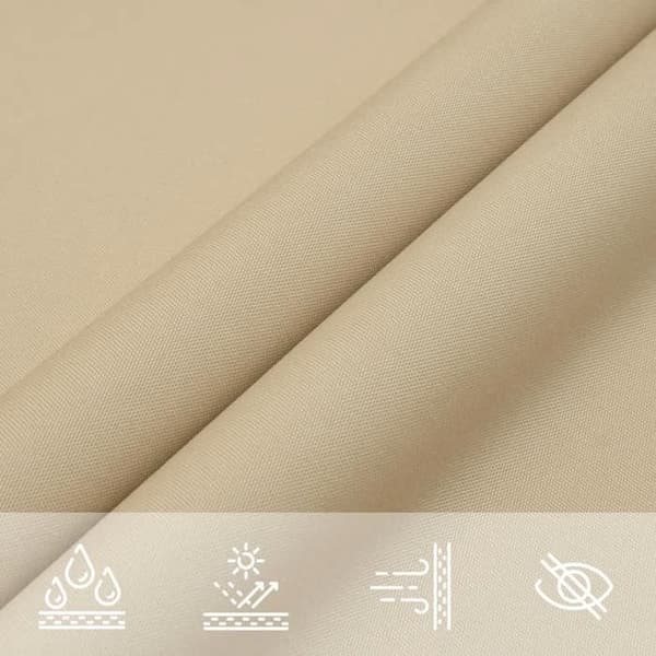 Maison Exclusive - Triangulär parasollduk i oxfordtyg 3x4x5 m beige beige