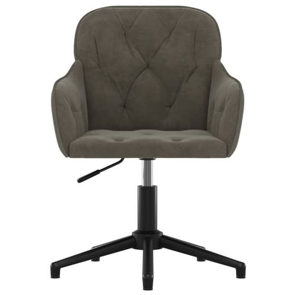 Maison Exclusive - Snurrande matstolar set om 2 Mörkgrå Sammet
