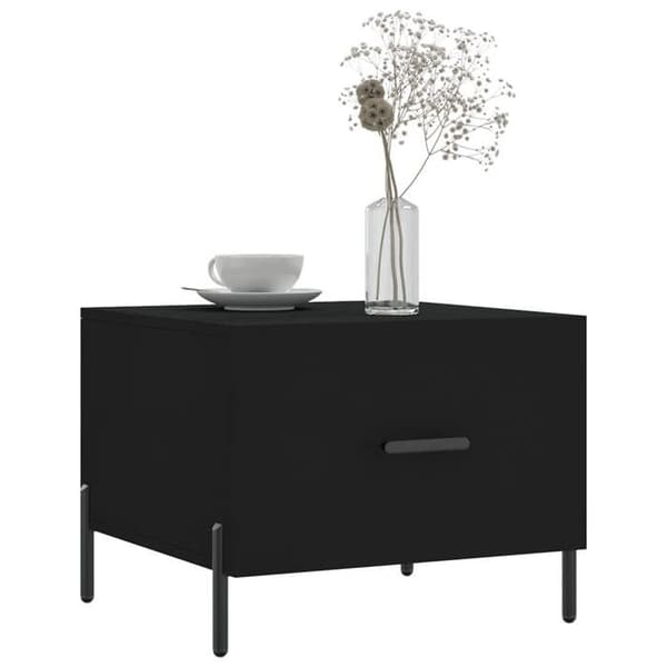 Maison Exclusive - 2 stk. sorte sofaborde 50x50x40 cm i ingeniørtræ