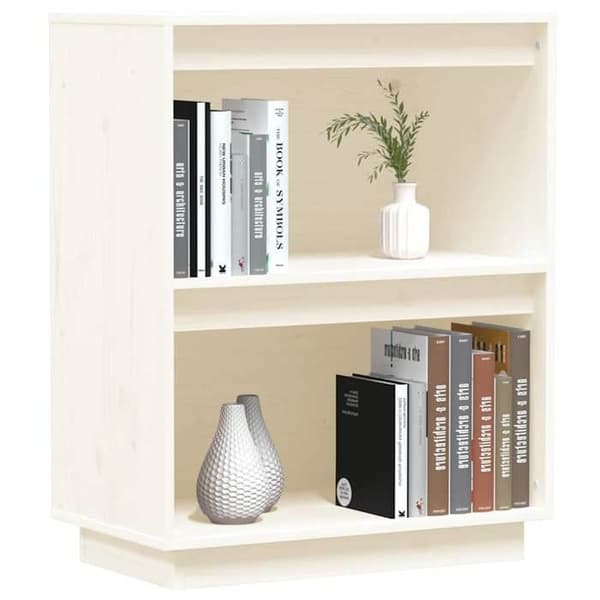 Maison Exclusive - Konsolskab Hvid 60x34x75 cm Solid fyrretræ