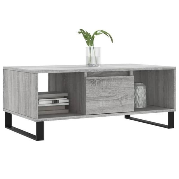 Bord - EKSKLUSIV HUS - Sonoma - Grå Sonoma - Ingeniørtræ - 90x50x36,5 cm Grå (Sonoma)