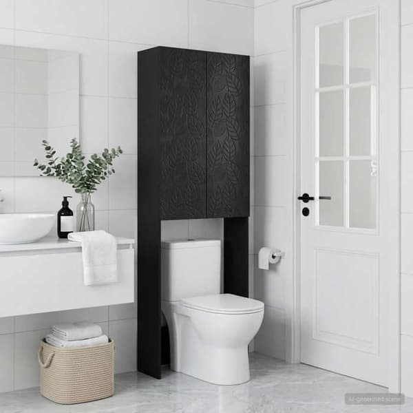Maison Exclusive - Toilettskabe DELFT Sort 66 x 25,5 x 190 cm