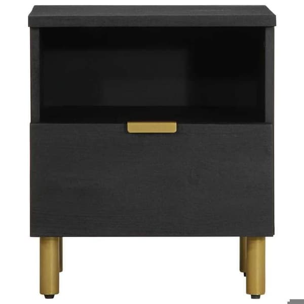 Natskab - EKSKLUSIV HUS - 40 x 33 x 46 cm - Sort - Ingeniørtræ - 1 skuffe Svart
