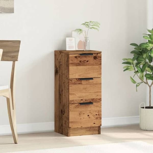 Maison Exclusive - Buffet gammel træ 30x30x70 cm ingeniørtræ
