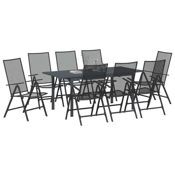Maison Exclusive - 9 pc have møbel sæt i antracit antracit