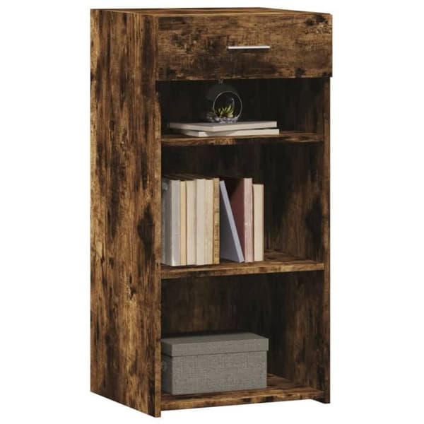 Maison Exclusive - Buffé ek rökig 45x42,5x93 cm ingenjörsträ