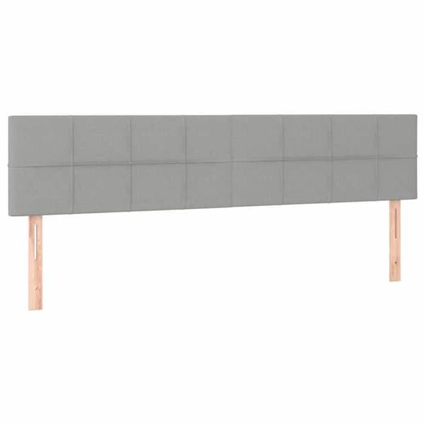 Maison Exclusive - Ljust grå sänggavel 200x5x78/88 cm Tyg