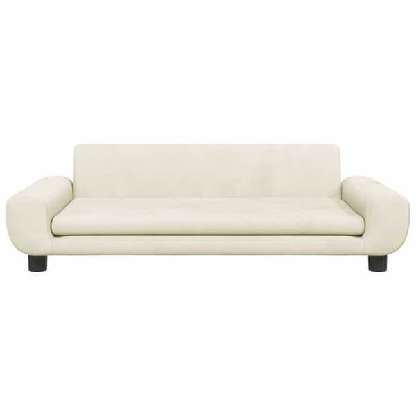 Maison Exclusive - Hundsäng crème 100x54x33 cm sammet Grädde