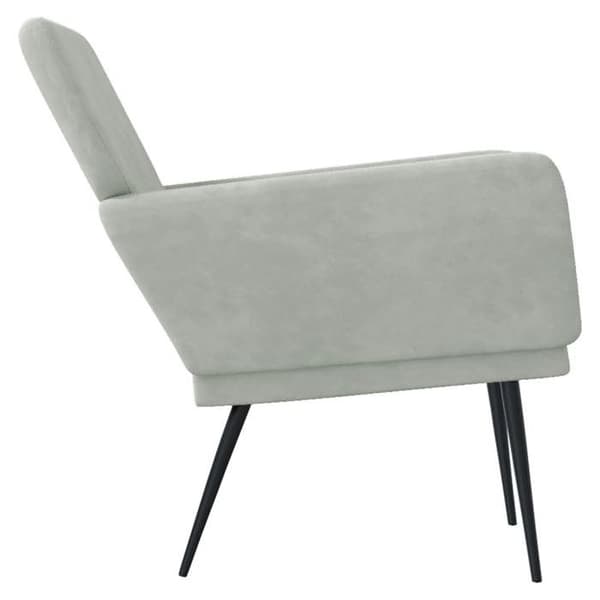Maison Exclusive - Ljusgrå fåtölj 62x79x79 cm Sammet