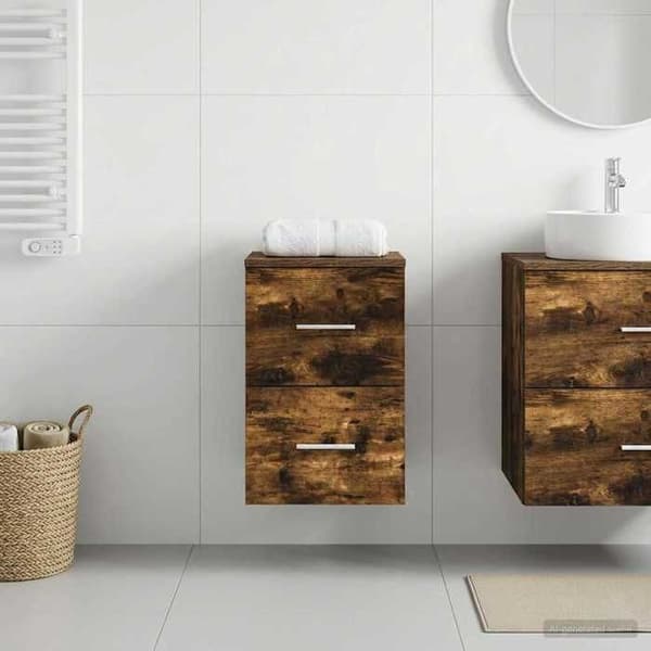 Maison Exclusive - Badeværelsesmøbel In-between Røget Eg 30 x 44,5 x 50 cm