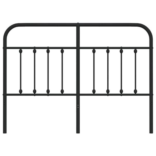 Maison Exclusive - Musta metallinen sängynpääty 140 cm