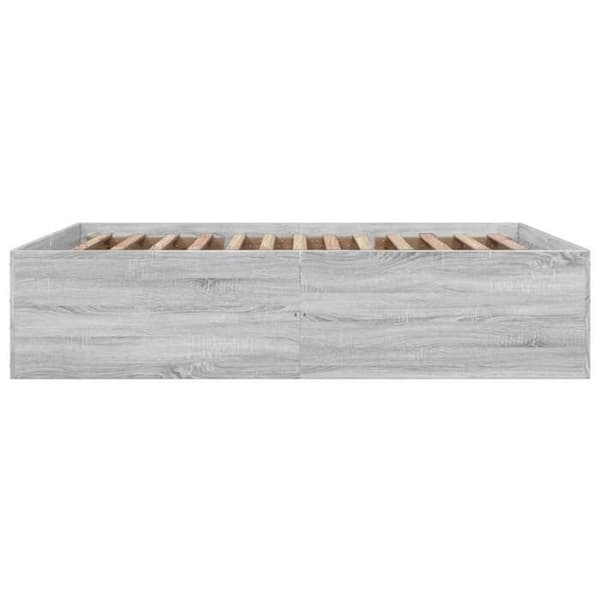 Maison Exclusive - Sengestel uden madras sonoma grå 160x200 cm sonoma grå