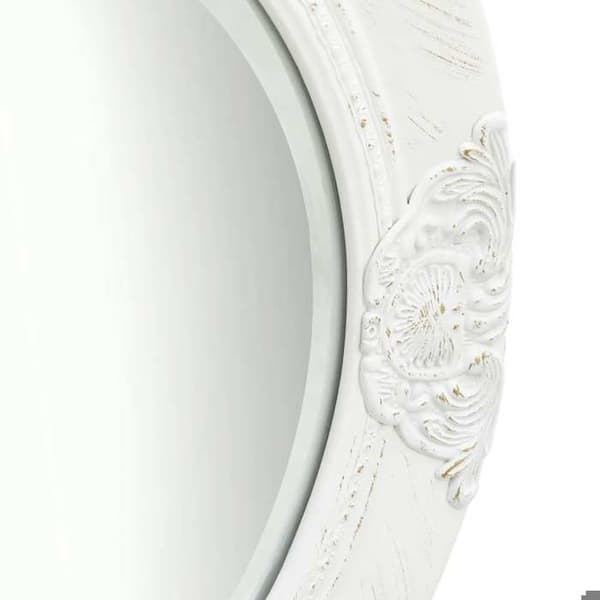 Maison Exclusive - Barockstil väggspegel 50 cm Vit