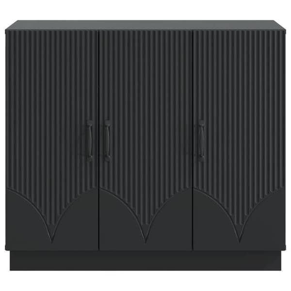 Maison Exclusive - Buffet Musta 89 x 34,5 x 77 cm Insinööripuu