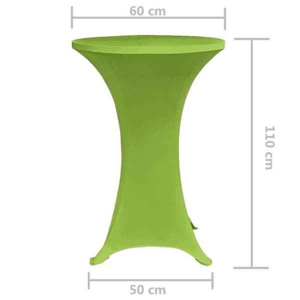 Maison Exclusive - Utsträckbar bordskappa 2 st 60 cm Grön