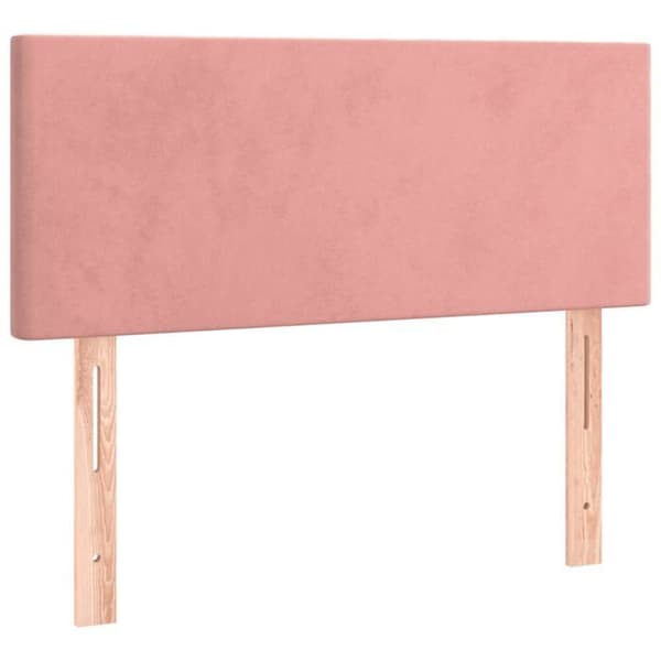 Maison Exclusive - LED-päätyruutu Vaaleanpunainen 100x5x78/88 cm Sametti Ros