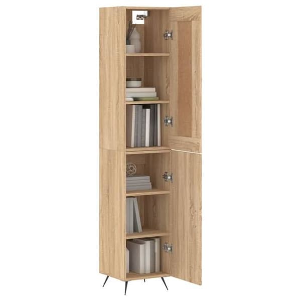 Maison Exclusive - Buffé hög Ek sonoma 34,5x34x180 cm Ingenjörsträ
