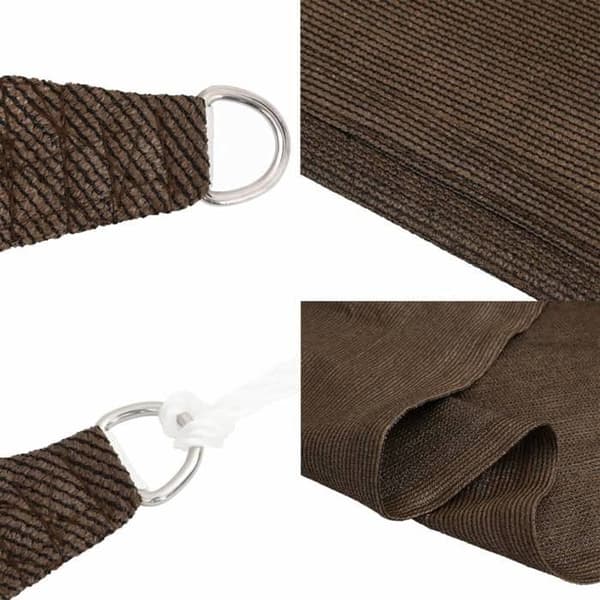 Maison Exclusive - Skygge-sejl 160 g/m² Brun 3x6 m PEHD