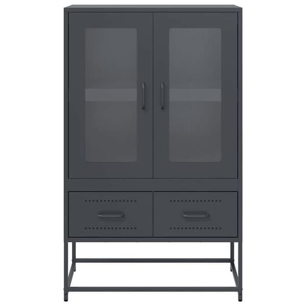Maison Exclusive - Buffé hög antracit 68x39x111,5 cm stål