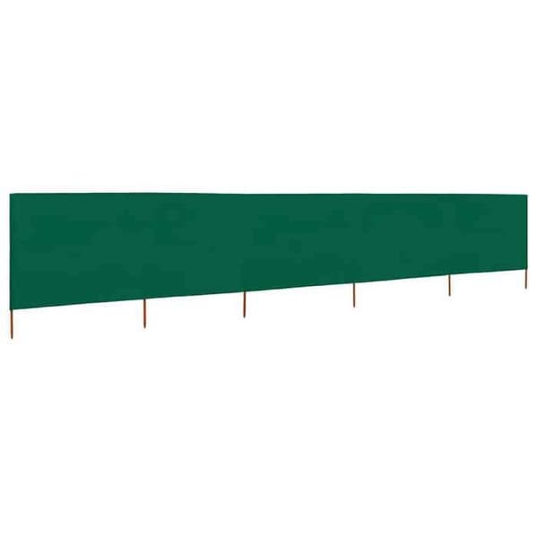 Maison Exclusive - Skärm 5 paneler Tyg 600 x 80 cm Grön