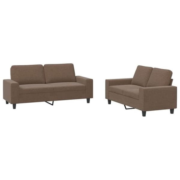 Maison Exclusive - Sæt af 2 brune stofsofaer