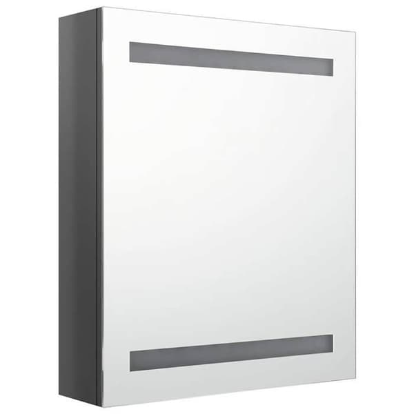 Maison Exclusive - LED-peilikaappi harmaana 50x14x60 cm