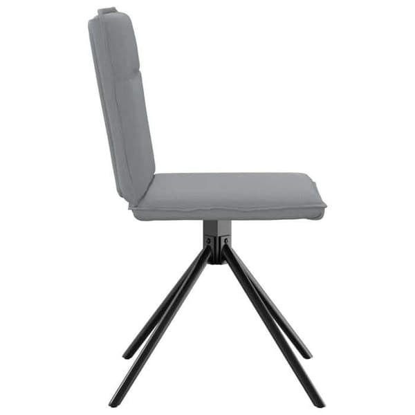 Maison Exclusive - Matstolar set om 2 ljusgrå tyg