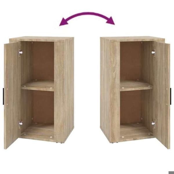 Maison Exclusive - Buffé Ek sonoma 40x33x70 cm Ingenjörsträ