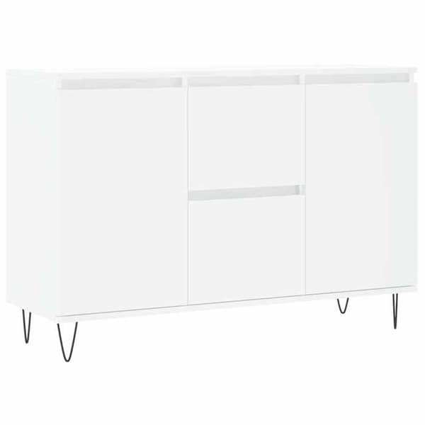 Maison Exclusive - Buffé vit 101,5x35x70 cm ingenjörsträ