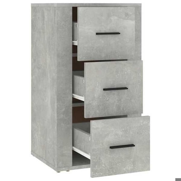 Maison Exclusive - Buffé Grå betong 40x33x70 cm Ingenjörsträ Betonggrå