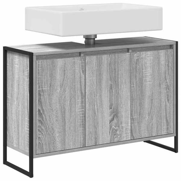 Maison Exclusive - Badrumsskåp Grå Sonoma 90 x 30 x 60 cm Gris Sonoma