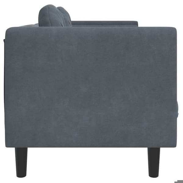 Maison Exclusive - Sofa med puder 3 pladser mørkegrå velour
