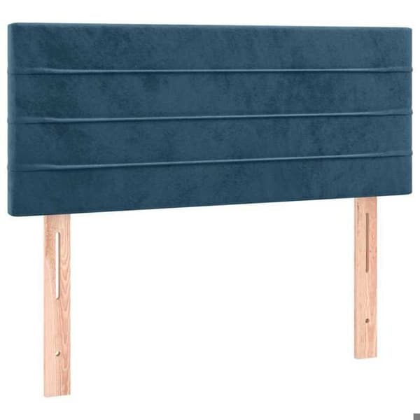 Maison Exclusive - Mörkblå sänggavel 100x5x78/88 cm Sammet