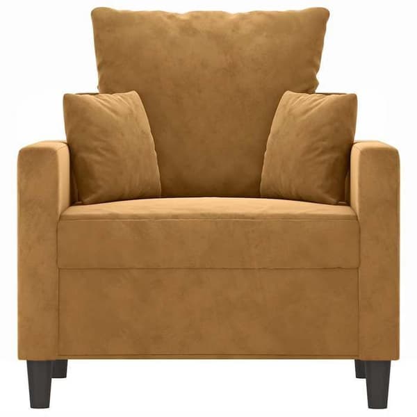 Maison Exclusive - Ruskea nojatuoli 60 cm samettia