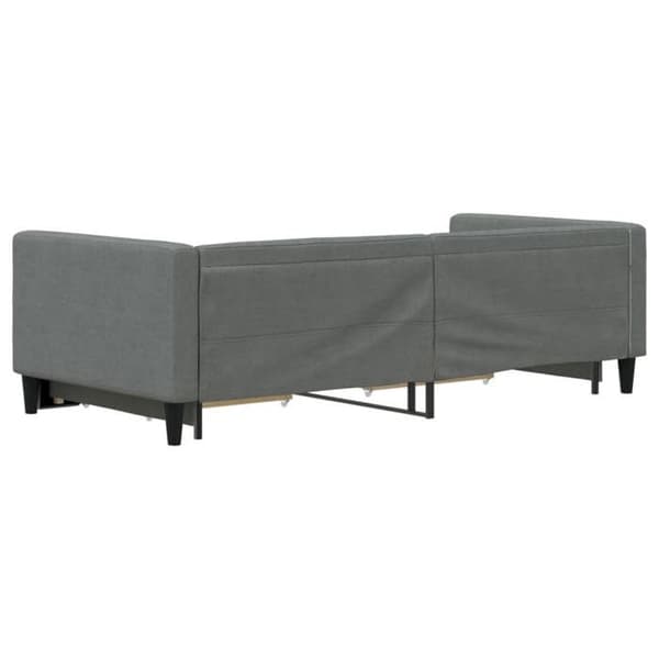 Päivävuode - EXCLUSIVE-KOTI - 90x200 cm vuodesohva - 2 in 1 - 2 laatikkoa - Harmaa kangas