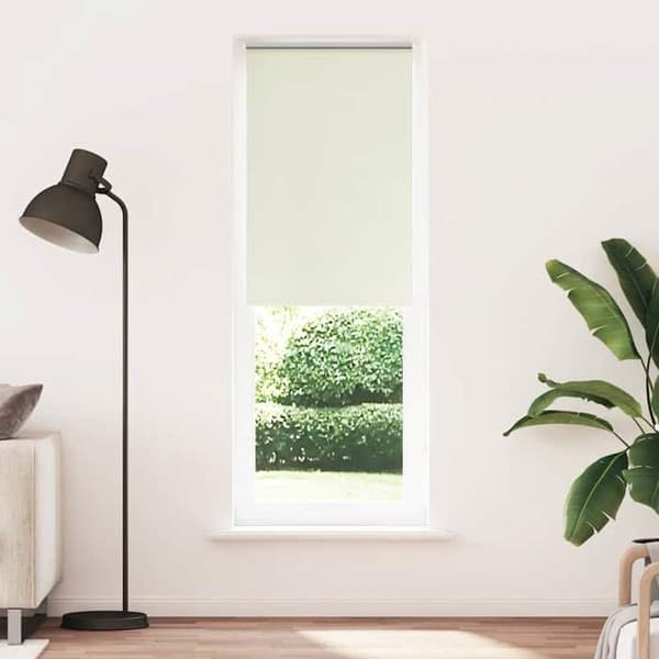 Maison Exclusive - Rullgardin i off-white 80x210cm tygbredd