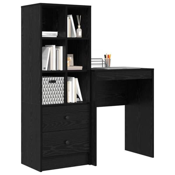Maison Exclusive - Kontor Sort eg 105,5 x 34 x 127 cm 2 stk brun